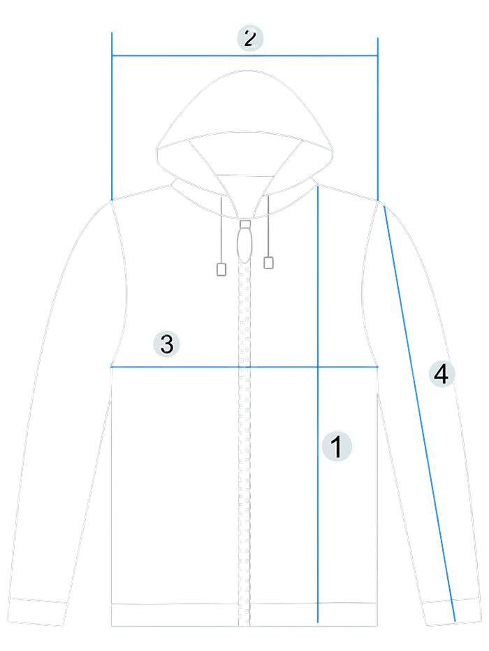 How to measure — Nihilux Theta Zip-Up Hoodie